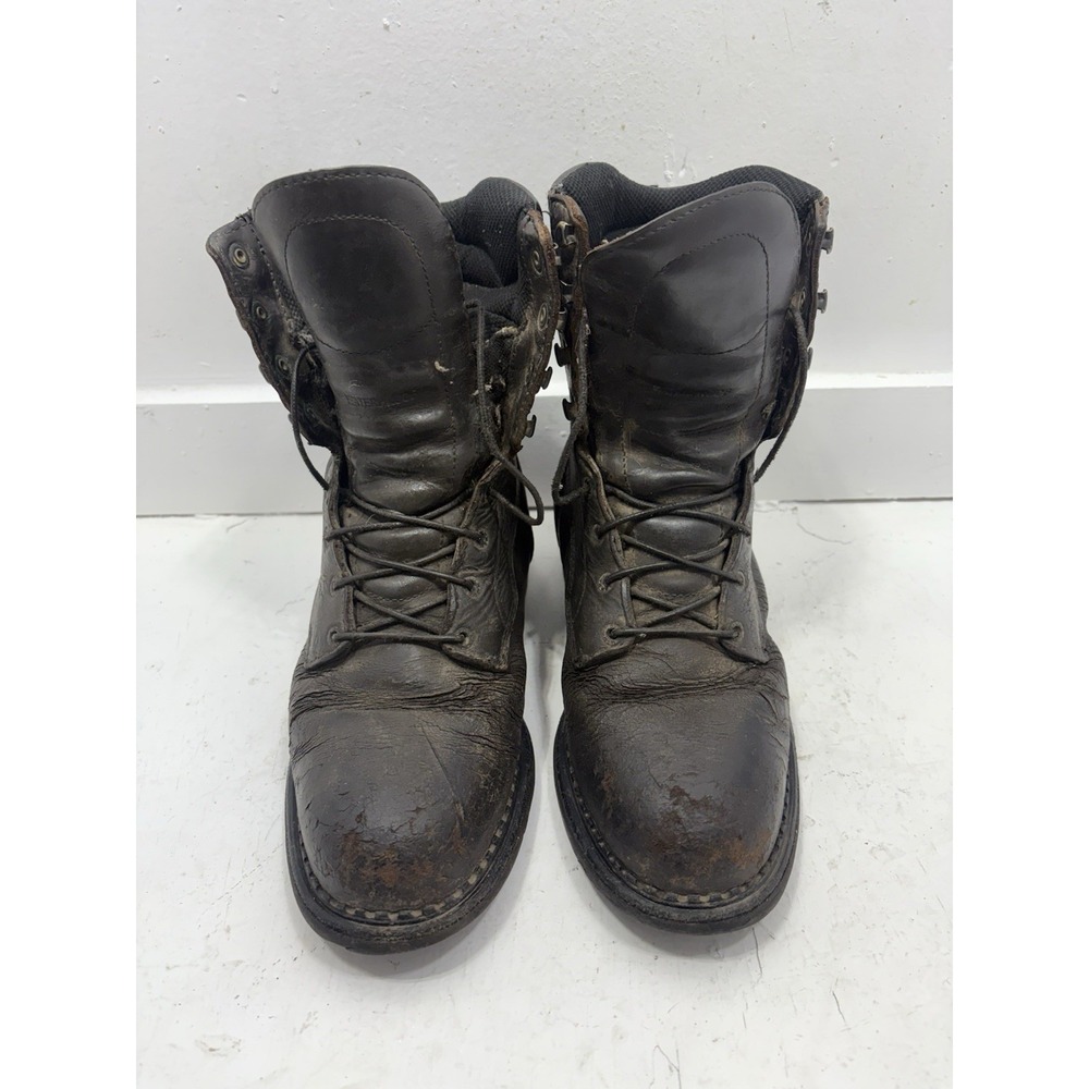 Red Wing Waterproof Steel Toe Work Boots Mens Size 8.5 Brown Vintage Logger - Picture 2 of 10